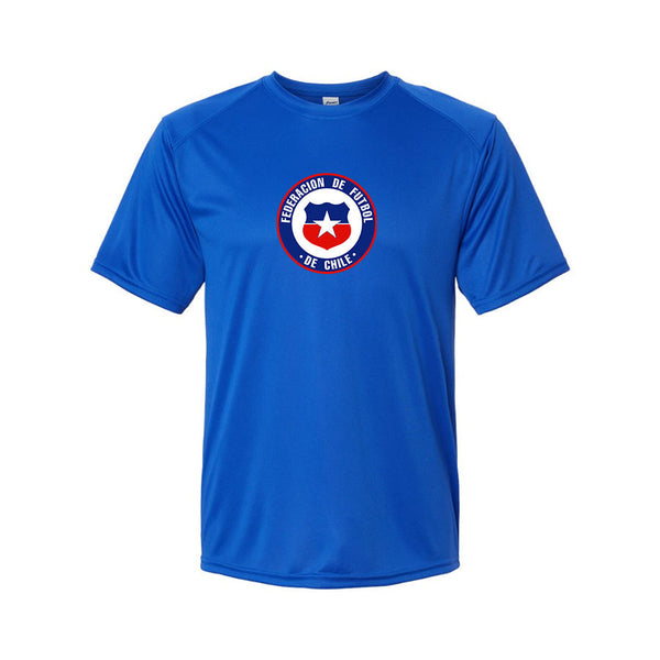 Youth Kids Chile National Soccer Team Performance T-Shirt