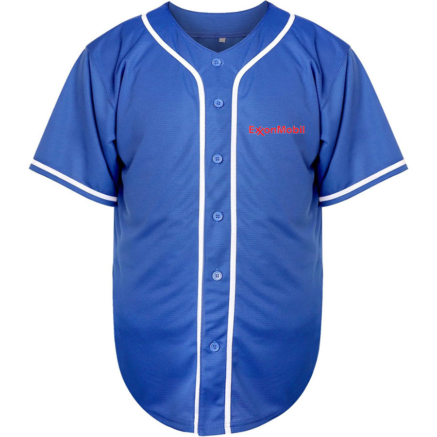 Men's Exxon Mobil Gas Station  Baseball Jersey