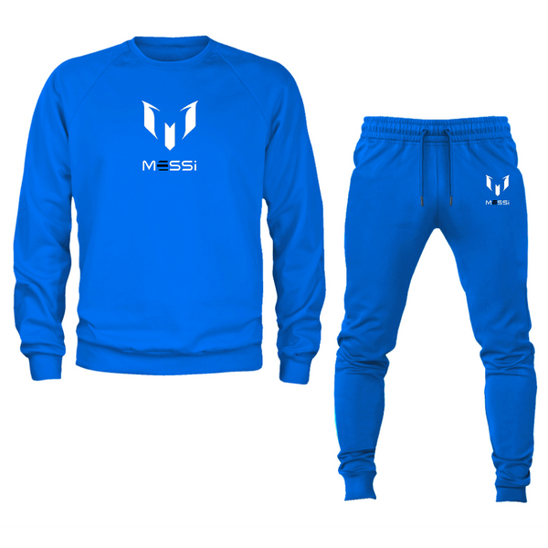Men's Lionel Messi Air Messi Soccer Logo Crewneck Sweatshirt Joggers Suit