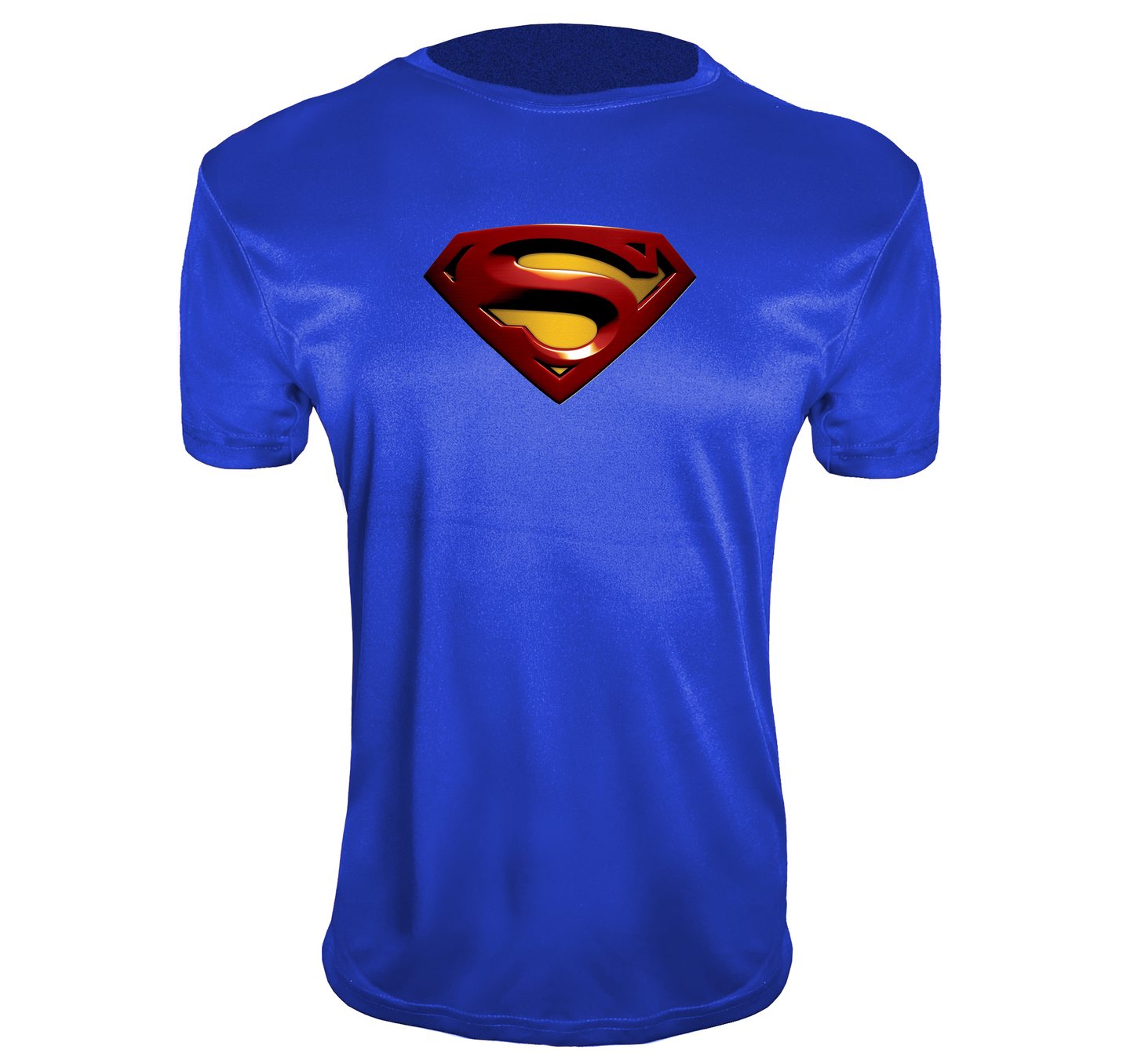 Youth Kids Superman Superhero Performance T-Shirt