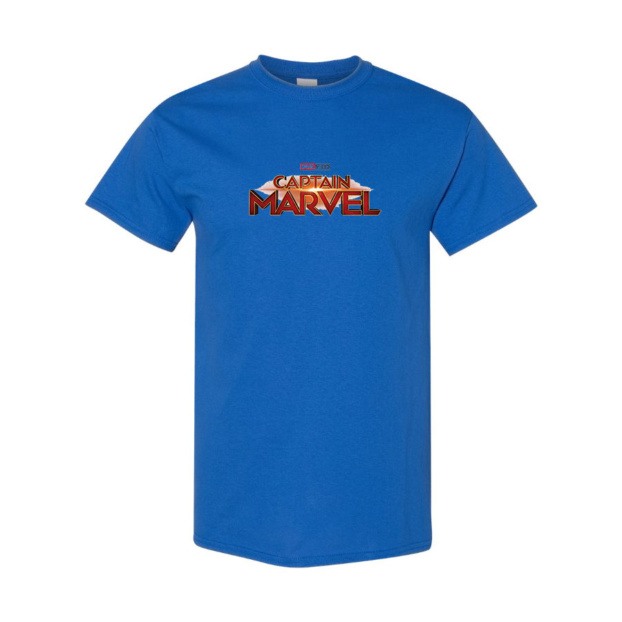 Men's Captain Marvel Superhero  Cotton T-Shirt