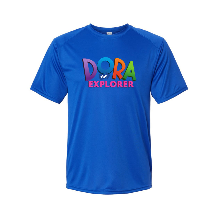 Men's Dora The Explorer Cartoon Performance T-Shirt