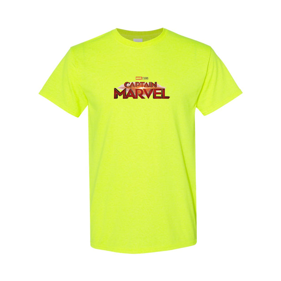 Men's Captain Marvel Superhero  Cotton T-Shirt