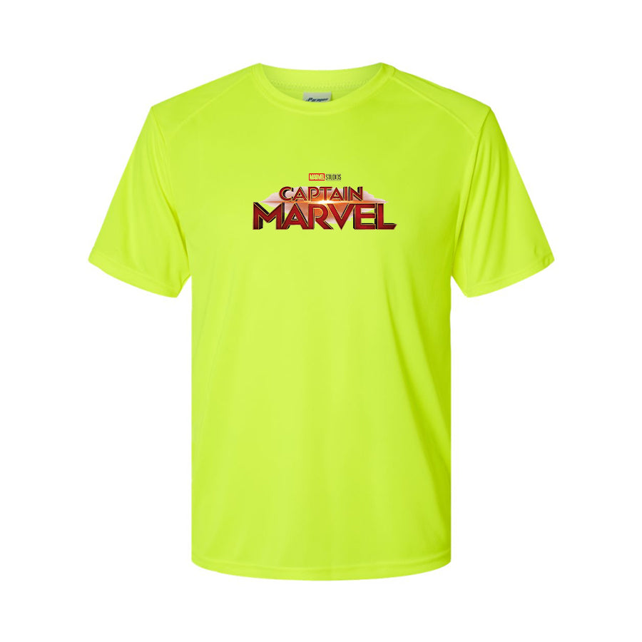 Men's Captain Marvel Superhero  Performance T-Shirt