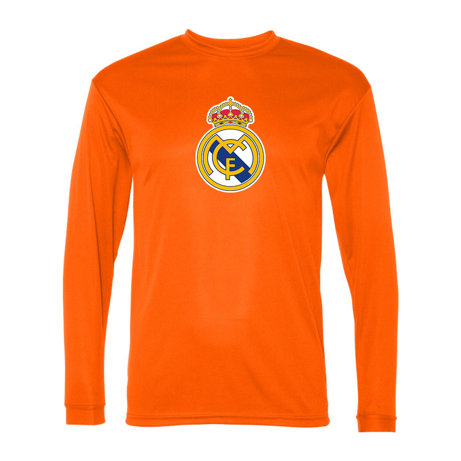 Men’s  Real Madrid Soccer   Polyester Long Sleeve T-Shirt