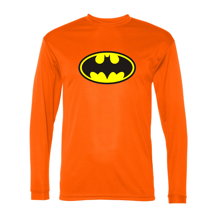 Men’s DC Comics Batman- Polyester Long Sleeve T-Shirt