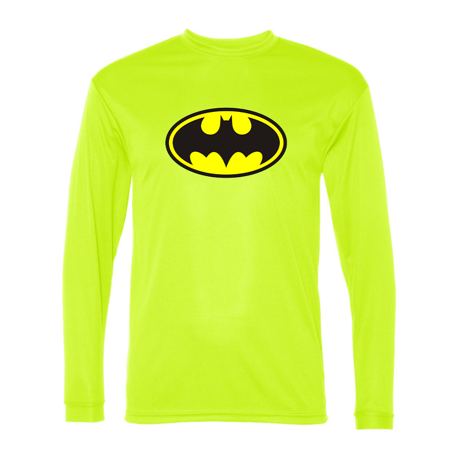Men’s DC Comics Batman- Polyester Long Sleeve T-Shirt