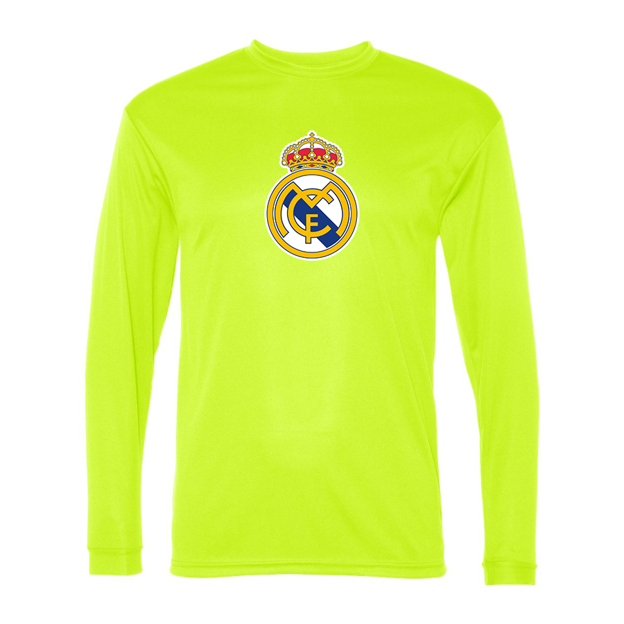 Men’s  Real Madrid Soccer   Polyester Long Sleeve T-Shirt