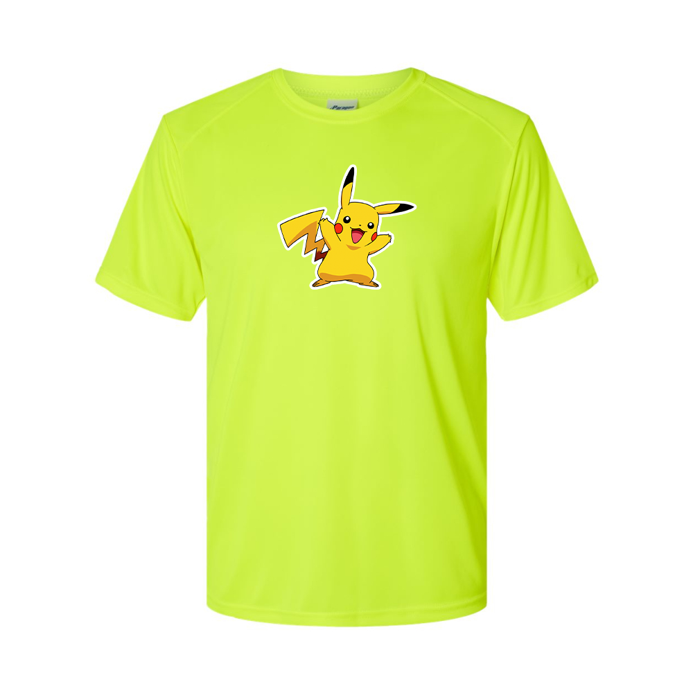 Men's Pikachu Cartoon Performance T-Shirt