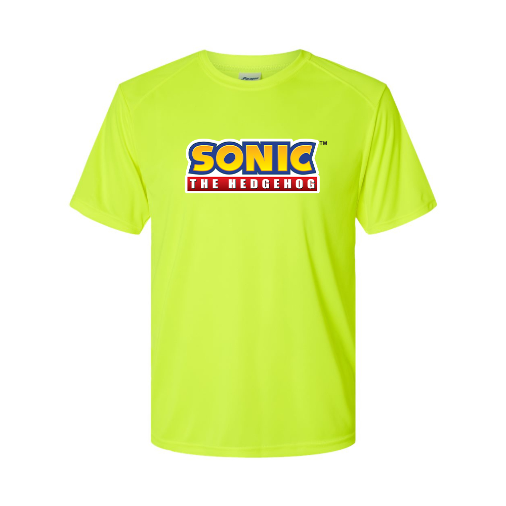 Men'sSonic The Hedgehog Cartoon Performance T-Shirt