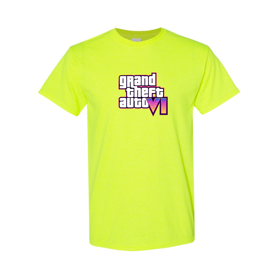 Men's GTA 6 Grand Theft Auto VI Cotton T-Shirt Game