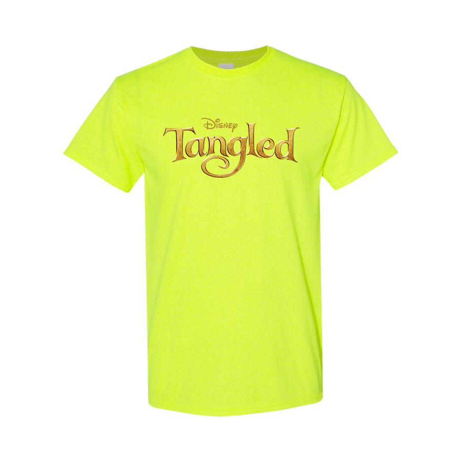 Men's Tangled Disney Cartoon Cotton T-Shirt