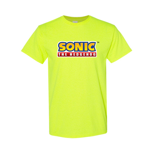 Men's Sonic The Hedgehog Cartoon Cotton T-Shirt