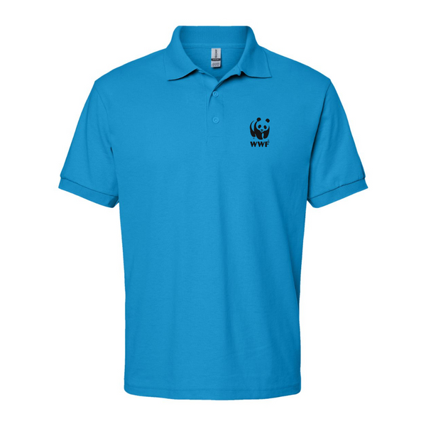 Men's  WWF    Dry Blend Jersey Polo