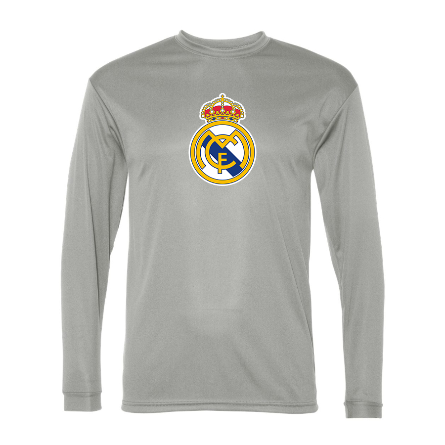 Men’s  Real Madrid Soccer   Polyester Long Sleeve T-Shirt