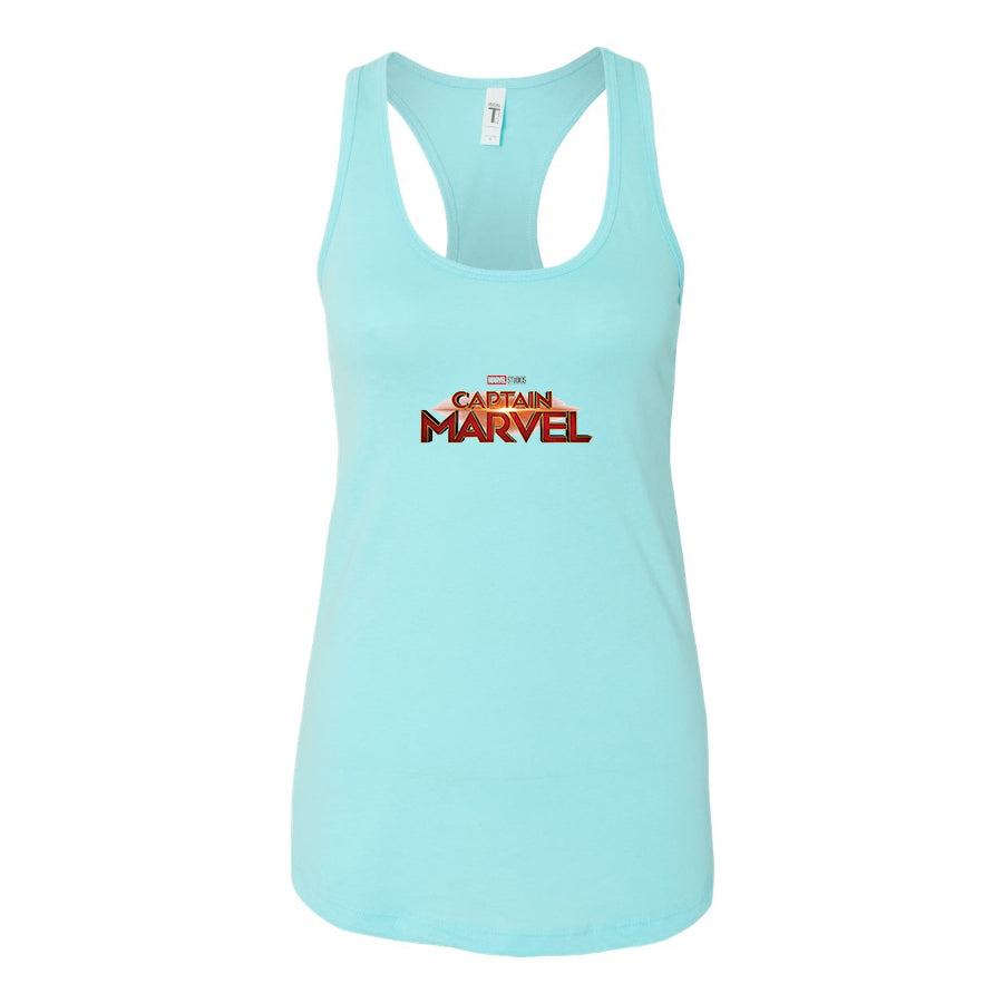 Women's Captain Marvel Superhero  Racerback Tank Top