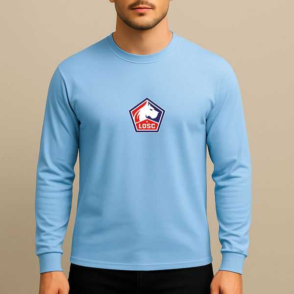 Men's Lille Olympique FC Long Sleeve T-Shirt