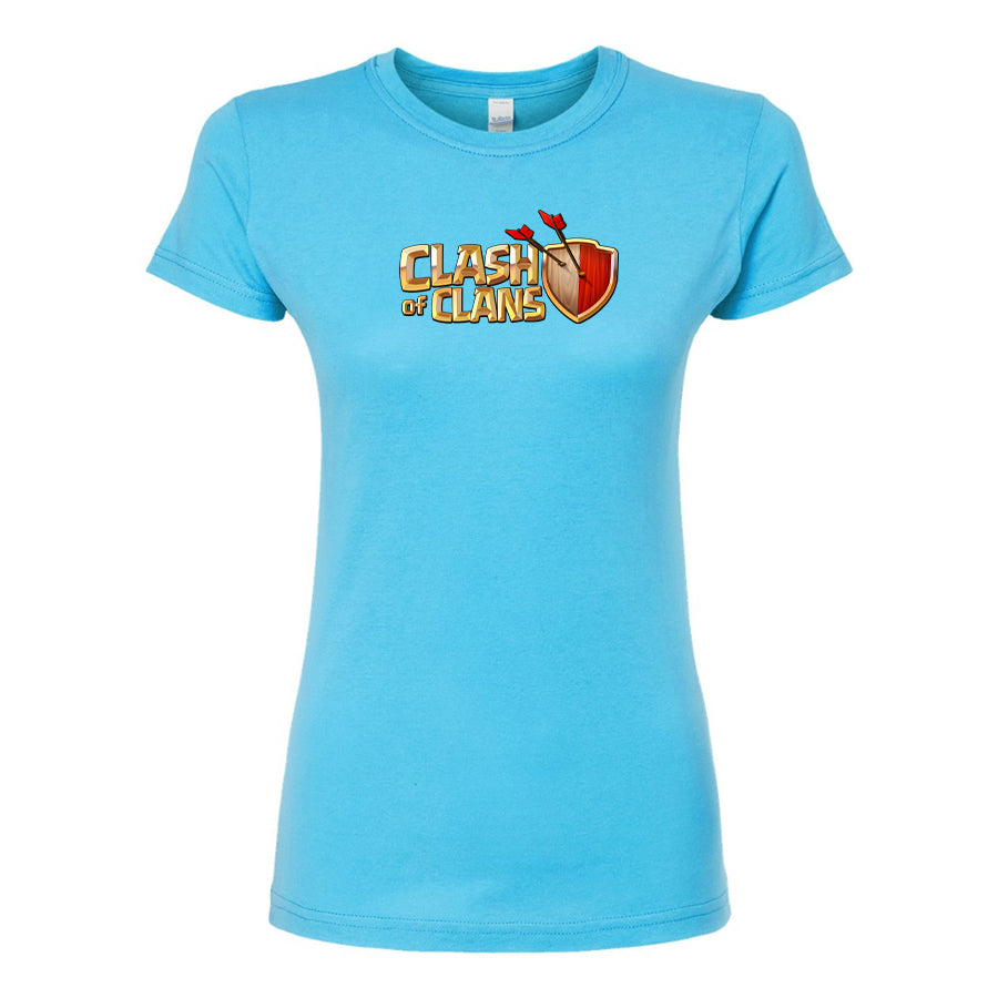 Women's Clash of Clans Game Round Neck T-Shirt