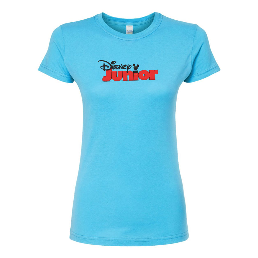 Women's Disney Cartoon Junior Round Neck T-Shirt