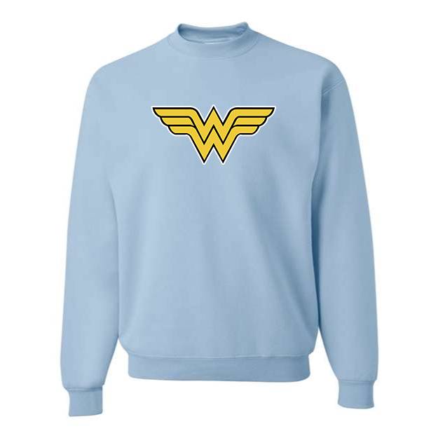 Men's Wonder Woman Superhero Crewneck Sweatshirt