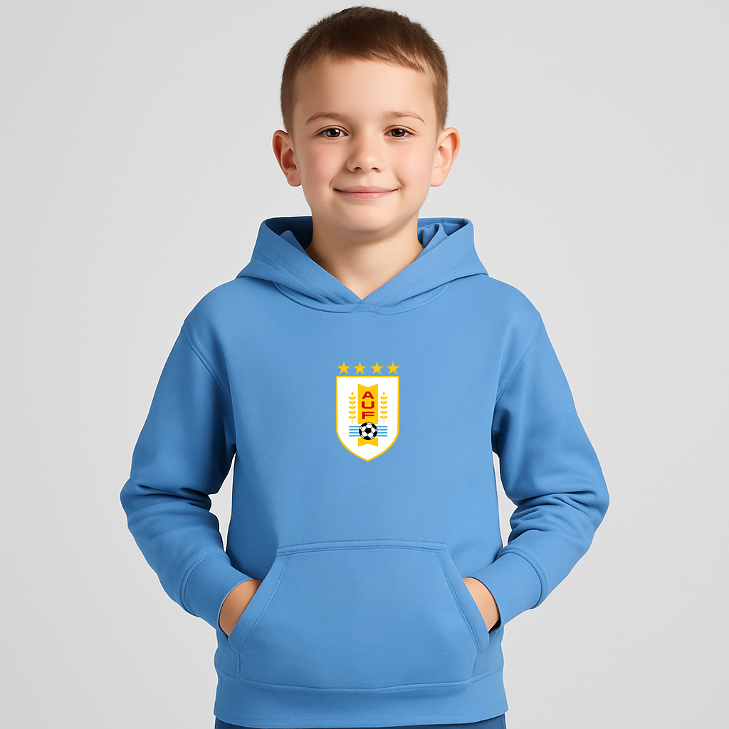 Youth Kids Uruguay National Soccer Team Pullover Hoodie