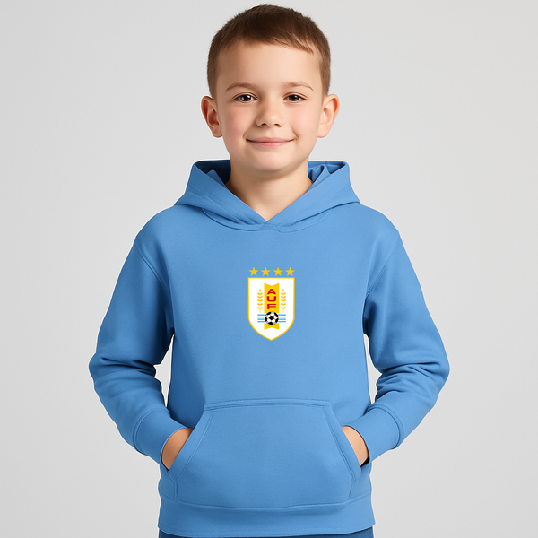 Youth Kids Uruguay National Soccer Team Pullover Hoodie