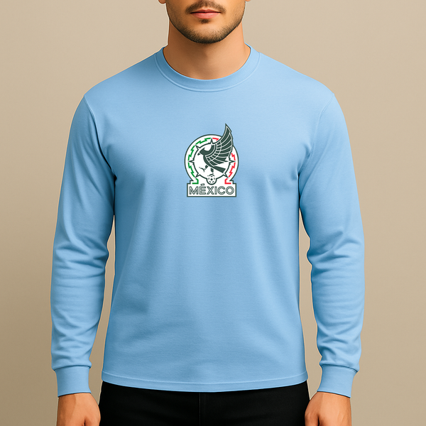Men’s Mexico Soccer Long Sleeve T-Shirt