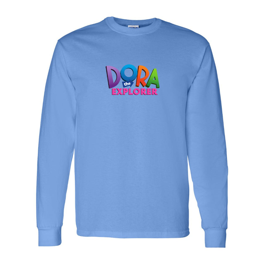 Youth Kids Dora The Explorer Cartoon Long Sleeve T-Shirt