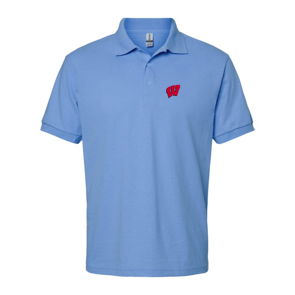 Men's Wisconsin Badgers Logo Dry Blend Polo