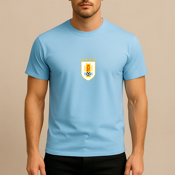 Men's Uruguay National Soccer Team Cotton T-Shirt