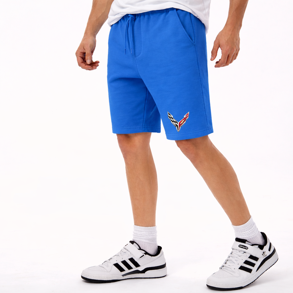 Men's Chevrolet Corvette Car Athletic Fleece Shorts