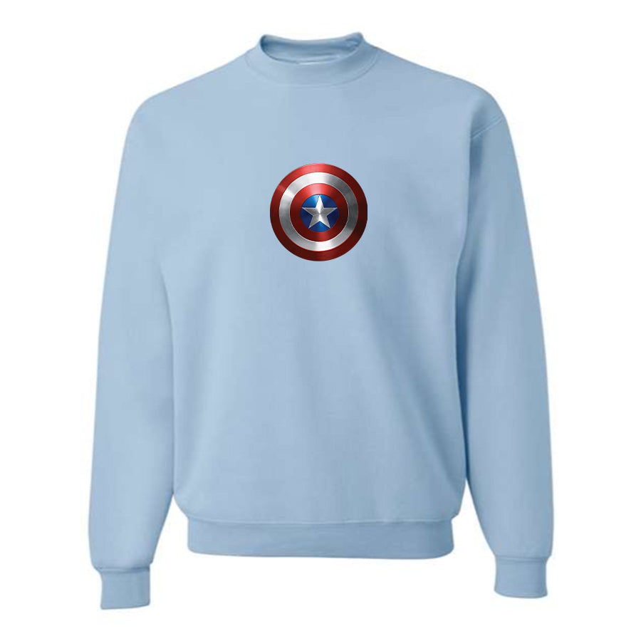 Men's Captain America Superhero Crewneck Sweatshirt