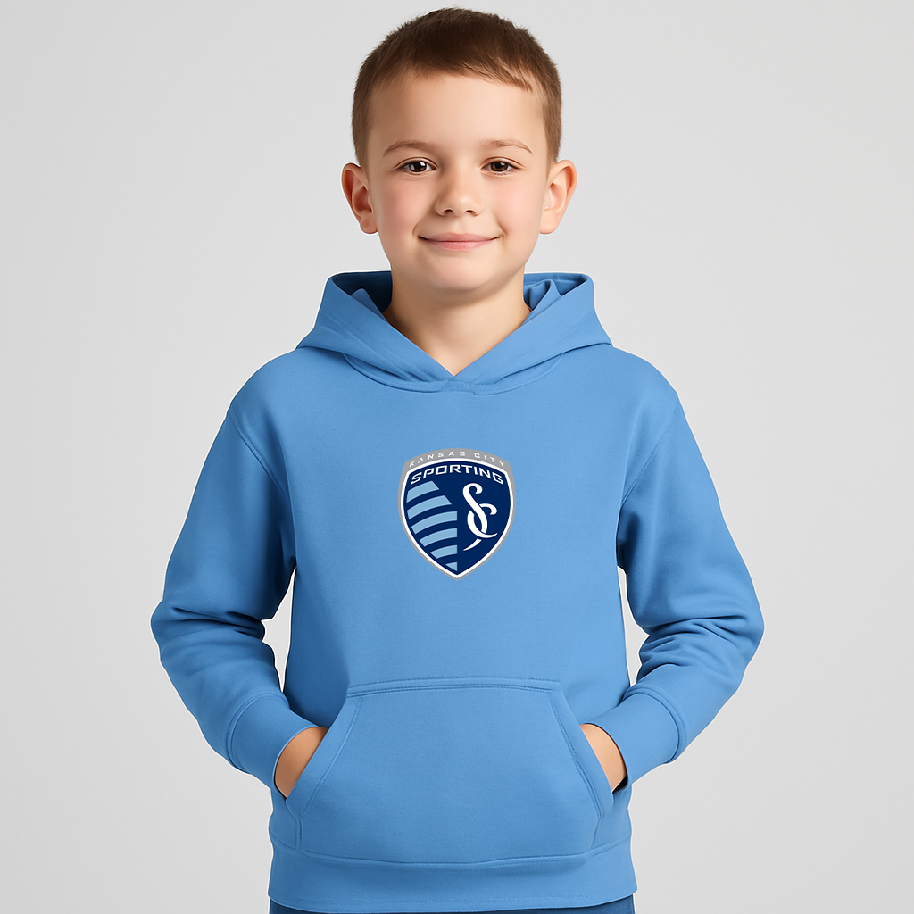 Youth Kids Sporting Kansas City FC Pullover Hoodie
