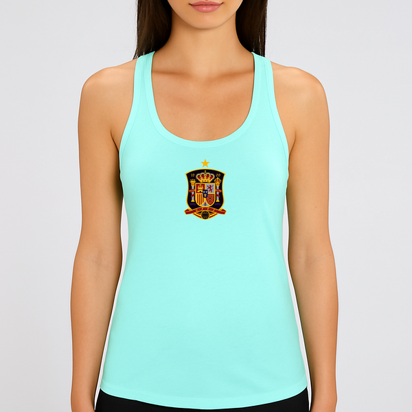 Women's Spain National Soccer Team Racerback Tank Top