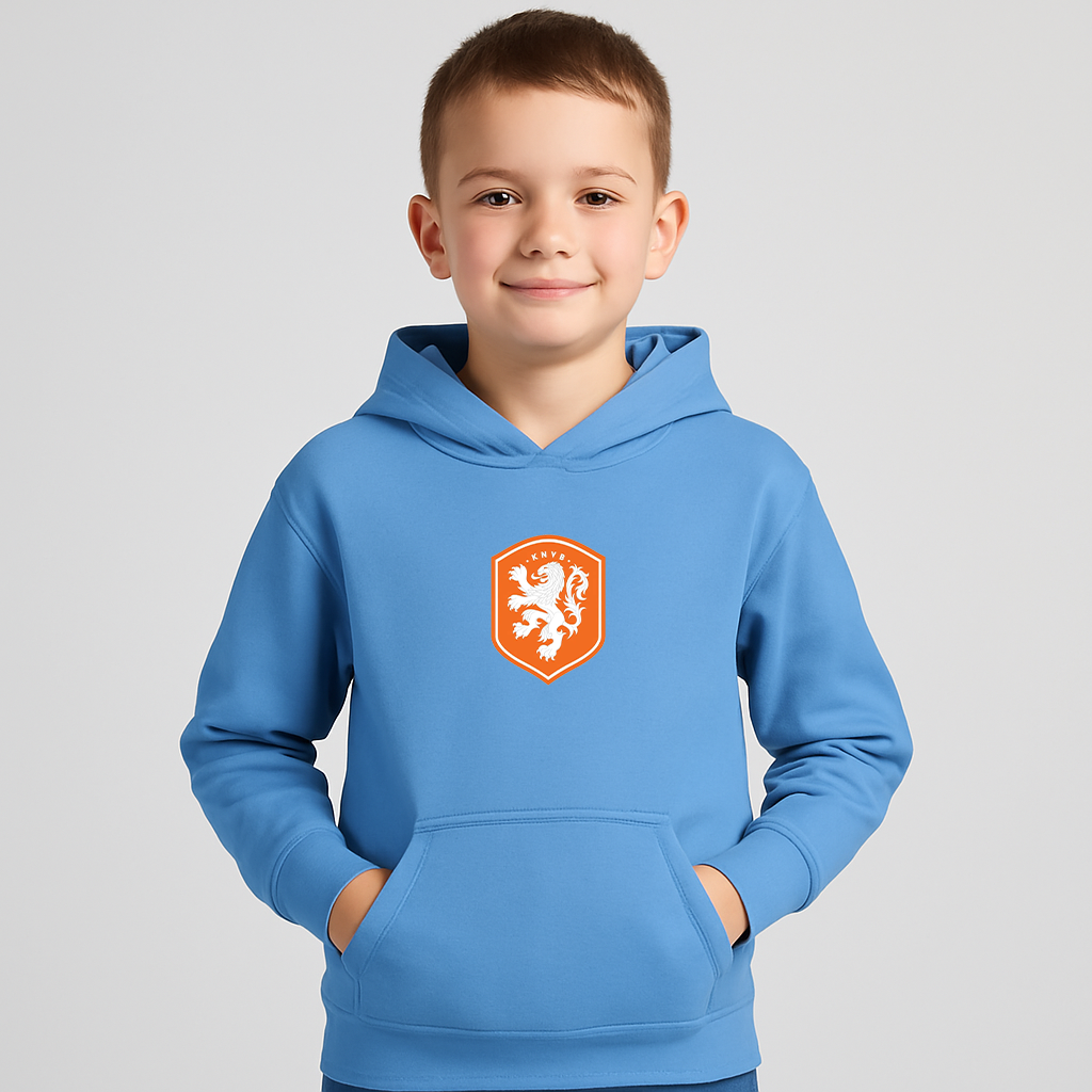 Youth Kids Netherlands National Soccer Team Pullover Hoodie