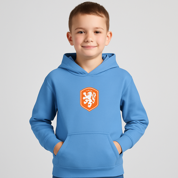 Youth Kids Netherlands National Soccer Team Pullover Hoodie