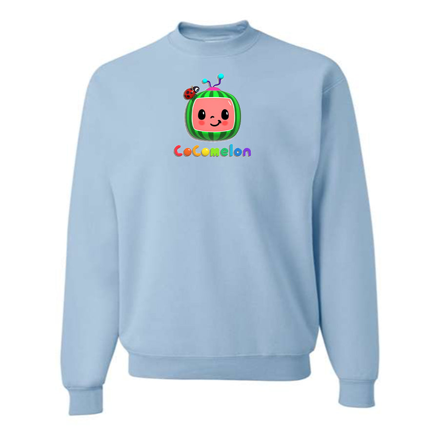 Men's Cocomelon Cartoon Crewneck Sweatshirt