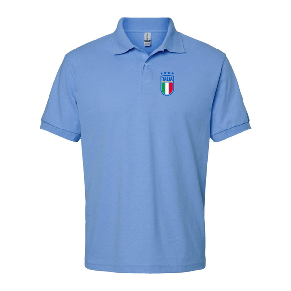 Men's Italy National Soccer Dry Blend Polo