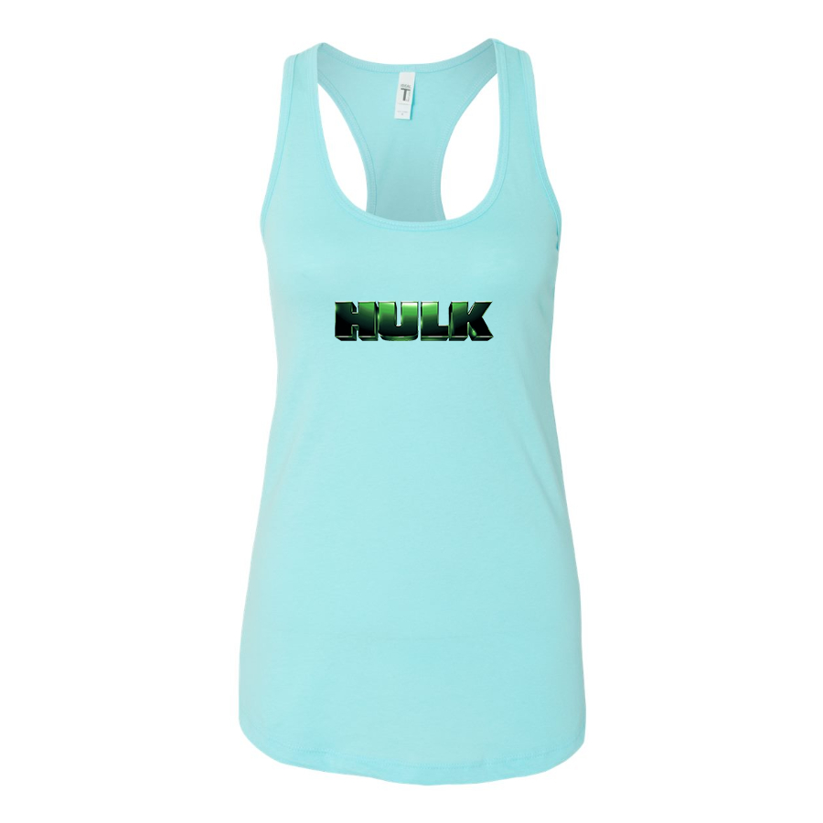 Women's The Hulk Marvel Superhero Racerback Tank Top