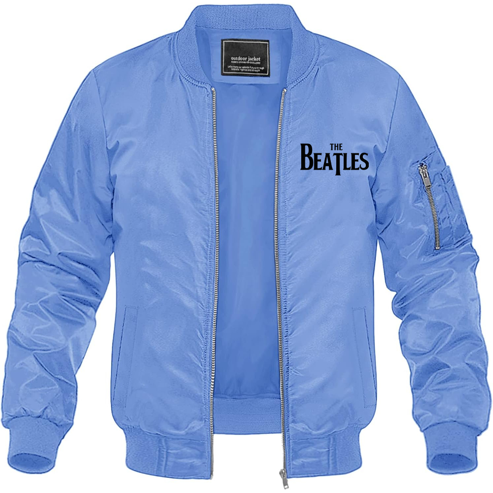 Men's The Beatles Music Lightweight Bomber Jacket Windbreaker Softshell Varsity Jacket Coat