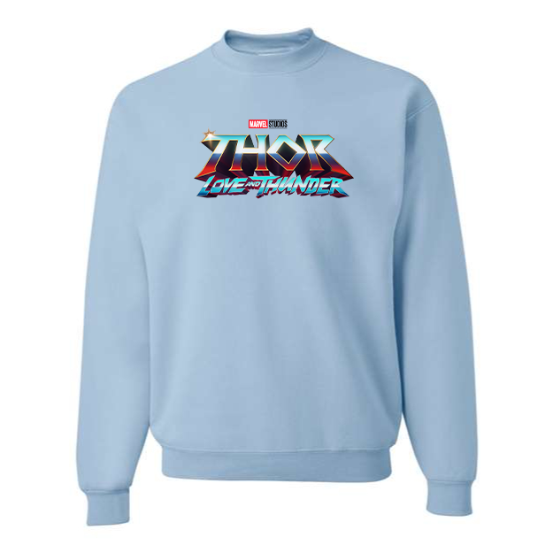 Men's Thor Love & Thunder Superhero Crewneck Sweatshirt