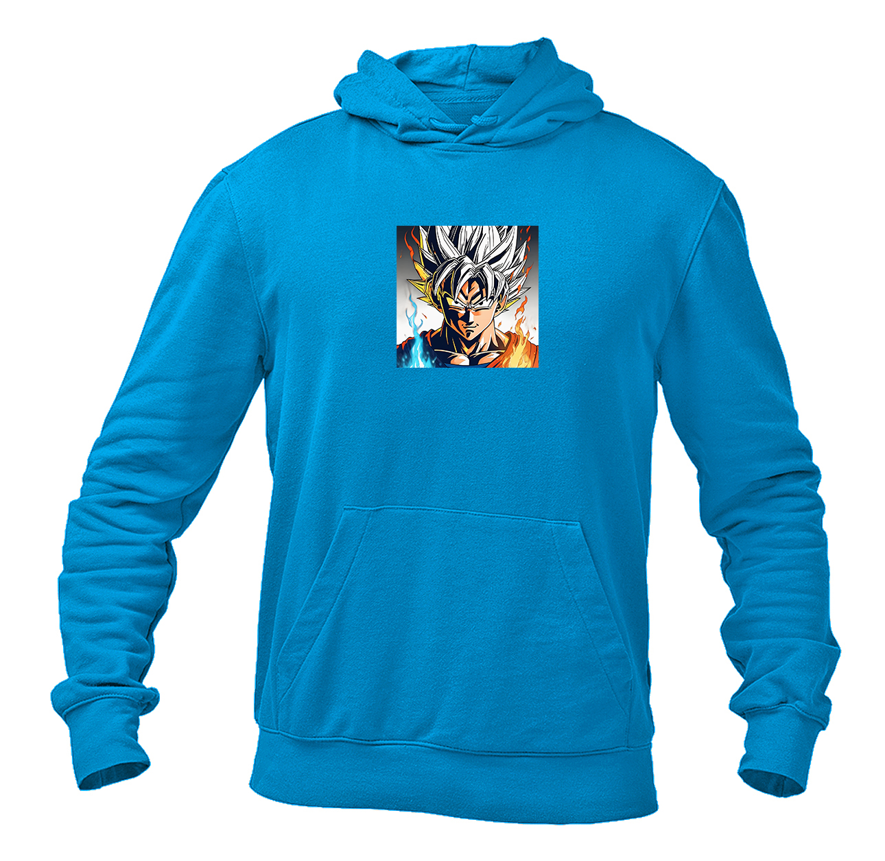 Men's Goku Fire Dragon Ball Z Cartoon Pullover Hoodie