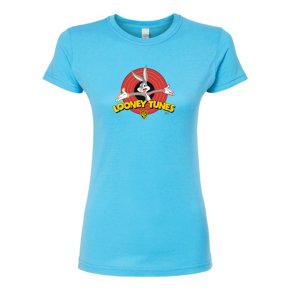 Women's Looney Tunes Warner Brothers Cartoon Round Neck T-Shirt