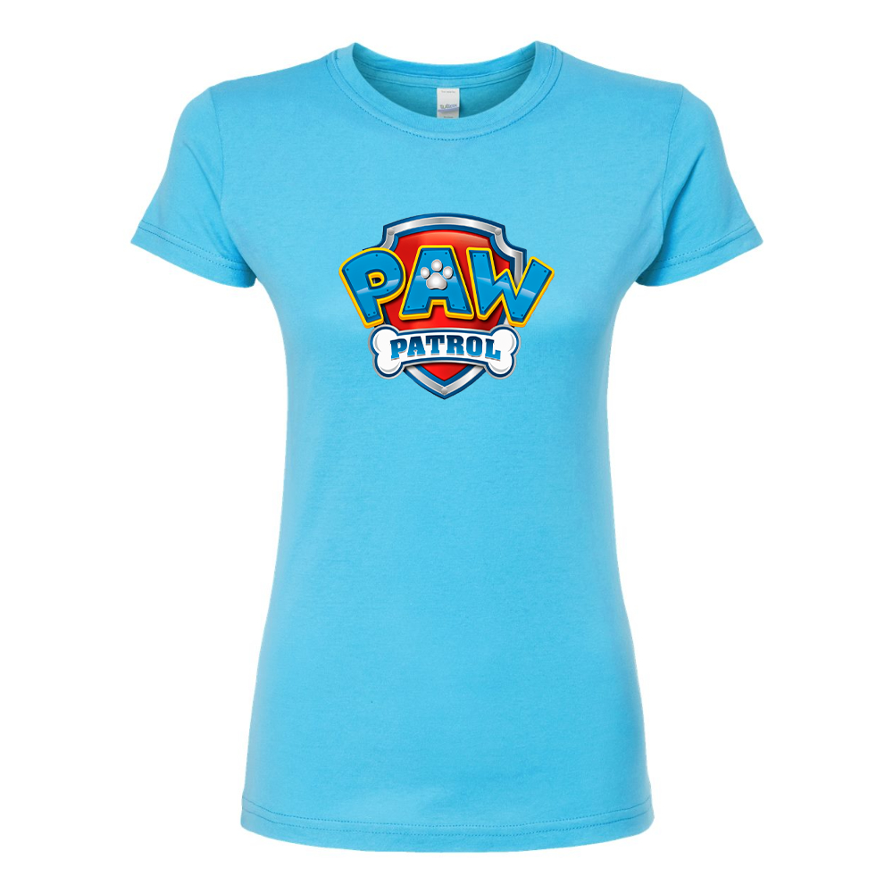 Women's Paw Patrol Cartoon Round Neck T-Shirt