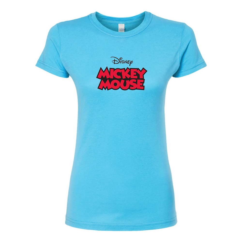 Women's Mickey Mouse Disney Round Neck T-Shirt