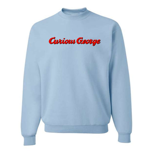 Men's Curious George Cartoon Crewneck Sweatshirt