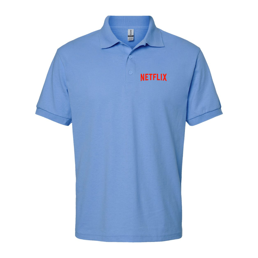 Men's Netflix Movie Show Dry Blend Polo