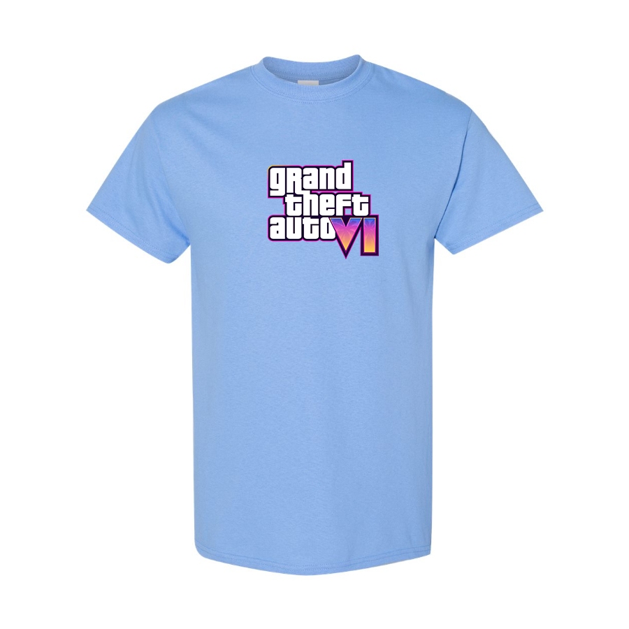 Men's GTA 6 Grand Theft Auto VI Cotton T-Shirt Game