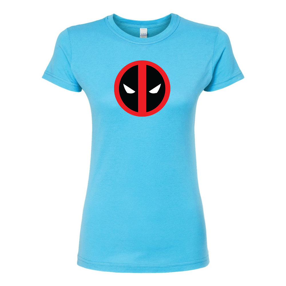 Women's Deadpool Marvel Superhero Round Neck T-Shirt