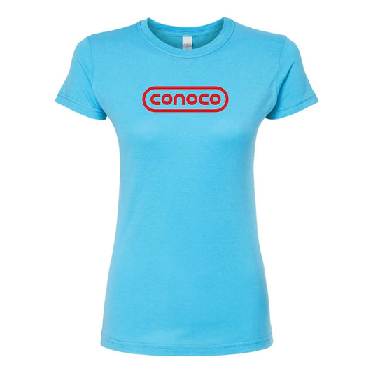 Women's Conoco Gas Station Round Neck T-Shirt